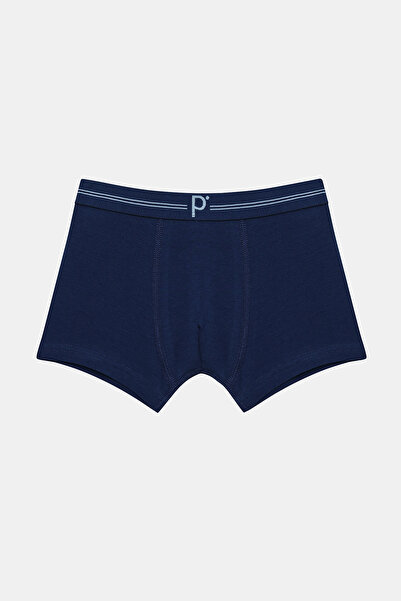 Penti Erkek Çocuk 3 lü Koyu Mavi Tonlu Boxer