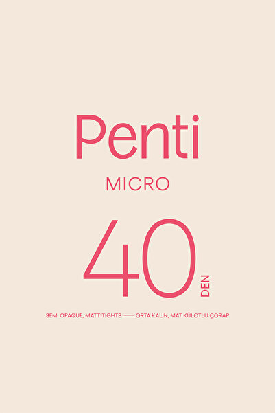 Penti Micro 40 Chestnut Punčocháče-Pentilicious