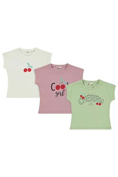 Civil Girls Girl's 3-Piece T-Shirt Set 2-5 Years Green