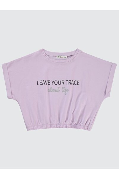 Civil Girls Μπλουζάκι Leave Your Trace με τύπωμα 10-13 ετών - Λιλά 13-14 ετών