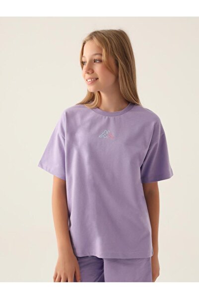 Kappa Girl's T-Shirt for Ages 5-15 - Lilac Size 7-8 Years