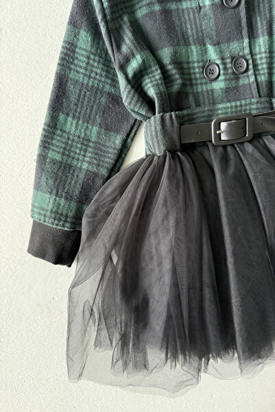 rg kidsstore Φόρεμα για κορίτσια με τούλινη φούστα, λεπτομερές φόρεμα με ζώνη και κορδέλα μαλλιών_RG1533