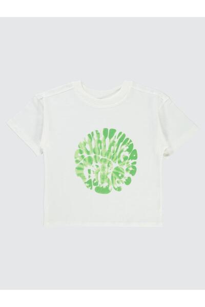 Civil Boys Vara cu imprimeu supradimensionat Tricou pentru 10-13 ani - Verde ...