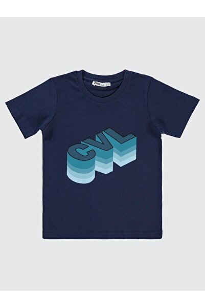 Civil Boys Tricou Cvl cu imprimeu 2-5 ani - Albastru închis 3-4 ani