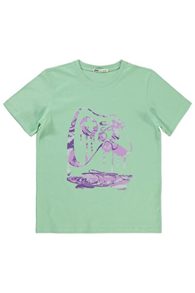 Civil Boys Tricou imprimat cu consolă de jocuri pentru 10-13 ani - Verde 12-1...