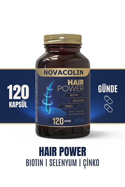 NOVACOLIN Biotin 120 Kapsül (SAÇ SAĞLIĞI)