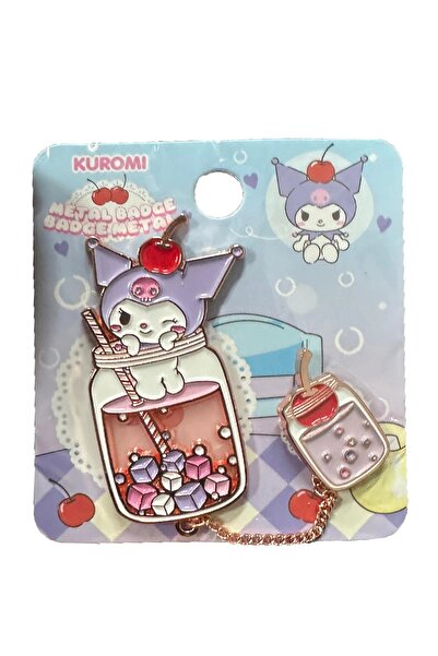 SANRIO Lisanslı Renkli Yaz Plajı Serisi Metal Rozet