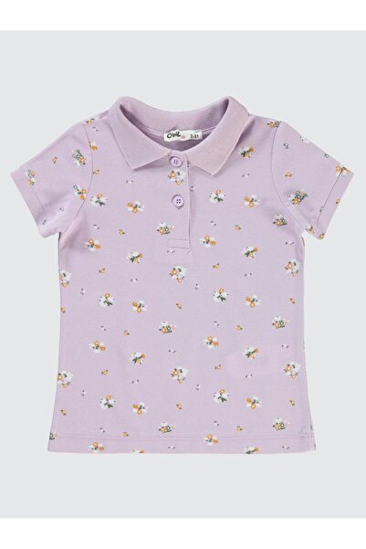 Civil Girls Tricou cu flori cu imprimeu 2-5 ani - Liliac 3-4 ani