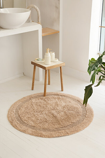 İrya Πατάκι μπάνιου από 100% βαμβάκι μπεζ 100x100