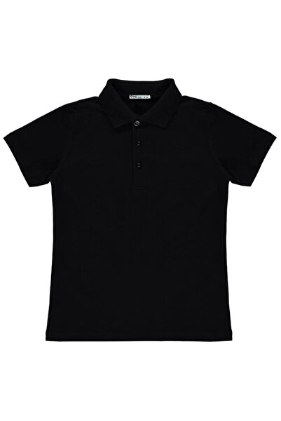 Civil Boys Sail Embroidered Lakos T-Shirt for 6-9 Years - Black 8-9 Years