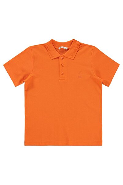 Civil Boys Yelken Nakışlı Lakos 6-9 Yaş Tişört - Turuncu 7-8 Yaş