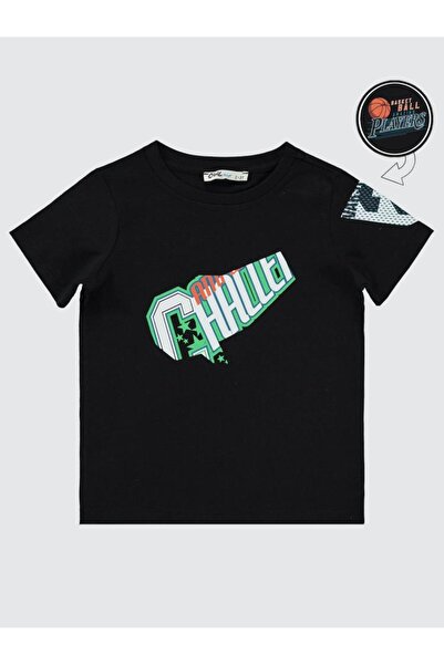 Civil Boys Μπλουζάκι Μπάσκετ με τύπωμα 2-5 ετών - Μαύρο 4-5 ετών