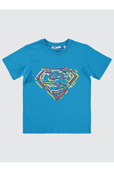 Superman Тениска с лого за възраст 10-13 години - синя 10-11 години