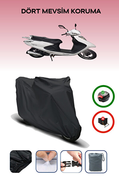 Breen حقيبة خلفية متوافقة مع Falcon Dolphin 100 EFI باللون الأسود للدراجات ال...