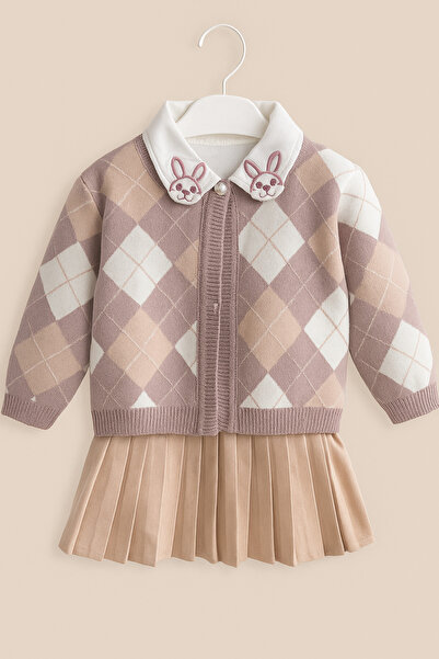 Alvadonna Triple Set with Skirt for Girls