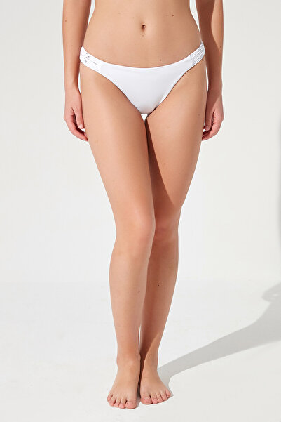 Penti Beyaz Basic Macrame Bikini Altı