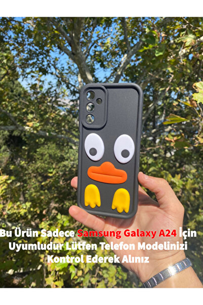 GtTech Samsung Galaxy A24 Uyumlu Krono 3D Figürlü Darbe Korumalı Silikon Kılı...