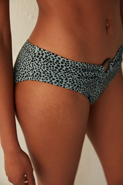 Penti Gri ve Siyah Hunter Aksesuar Detaylı Bikini Altı