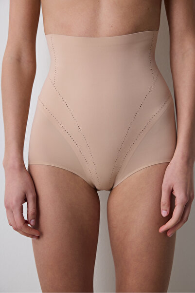 Penti #Bebırakmaz Beigefarbenes, leichtes Slip-Korsett mit hoher Taille