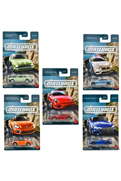Matchbox Avrupa arabaları 5'li set