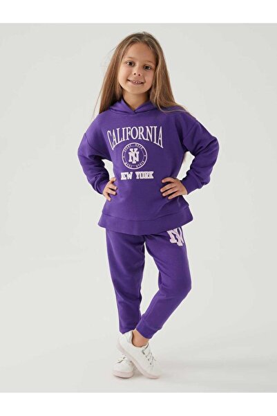 ROLY POLY Σετ αθλητικής φόρμας για κορίτσια 2-7 ετών - Λιλά 6-7 ετών