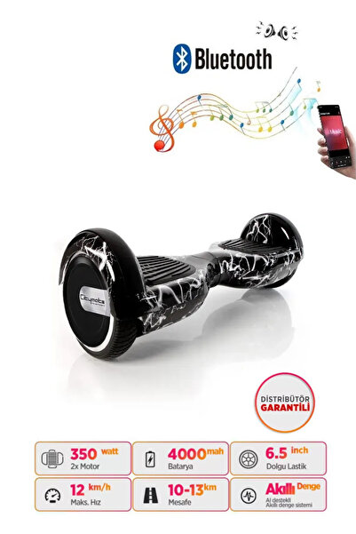 CityMate Elektrikli Kaykay Hoverboard Bluetooth Hoparlörlü 6.5 Inch Grafiti D02