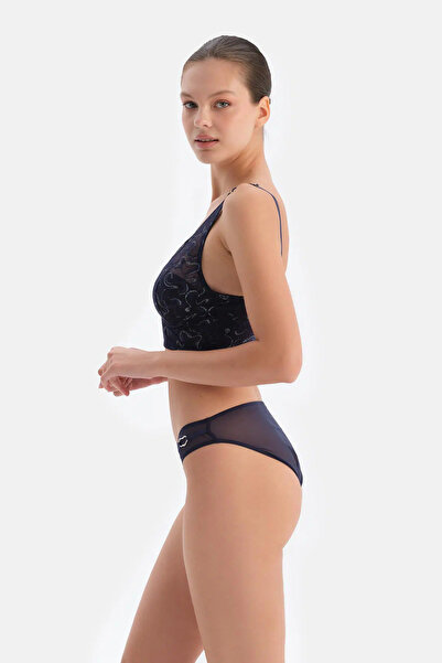 Dagi Lacivert Aksesuar Detaylı Dantelli Büstiyer