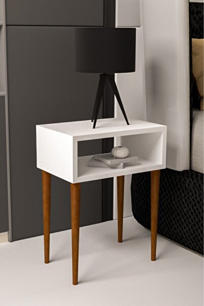 Kahraman Mobilya Aksesuarları Katre Baş Ucu Komodin - Beyaz