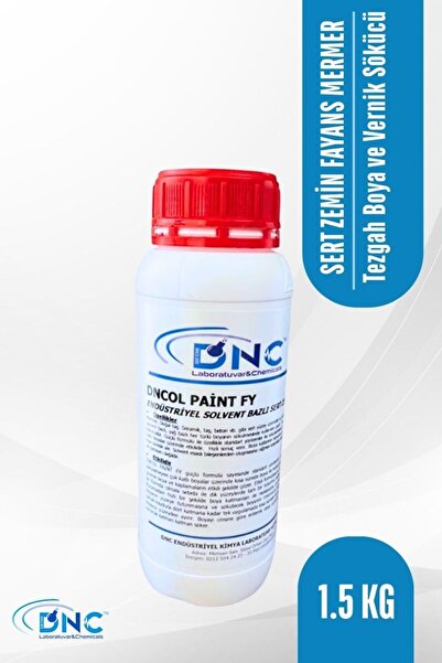 DNC Sert Zemin Fayans Mermer Tezgah Boya ve Vernik Sökücü Dncol Paint FY-1.5kg