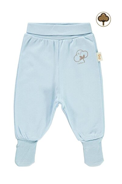 Civil Baby Organik Pamuklu 1-9 Ay Çoraptolon - Mavi 1-3 Ay