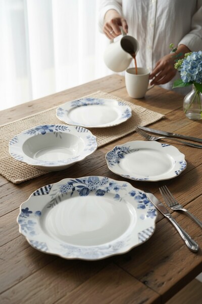 ROY KING Blue Garden 24 Prç.yemek Takımı