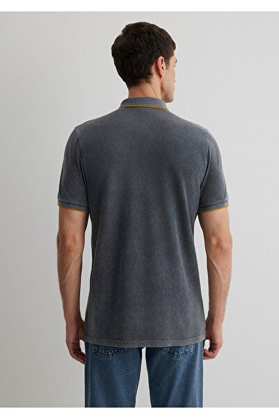 Mavi M065920-30653 Erkek Polo Yaka Gölge Gri T-shırt