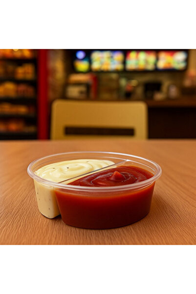 GİZPAK Plastik Sos Kabı 50cc 2 Bölmeli 1.000 ADET