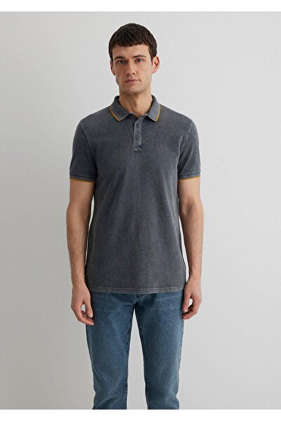 Mavi M065920-30653 Erkek Polo Yaka Gölge Gri T-shırt