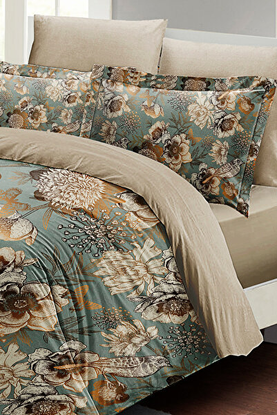 PerlaSera 3D Custom Design Duvet Cover Set - Tight Woven Cotton Satin, Mistique Flowers