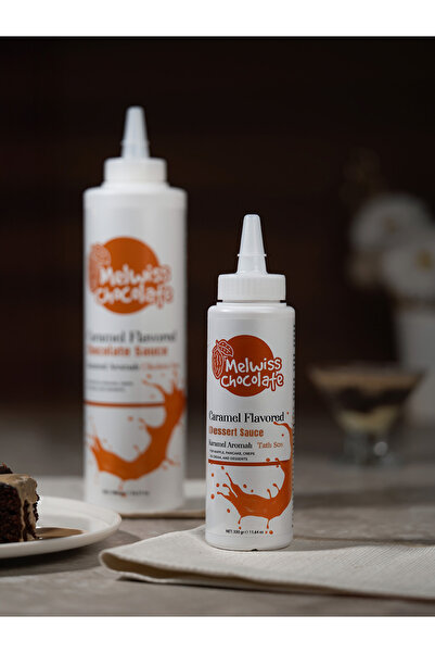 Melwiss Chocolate Karamel Aromalı Tatlı Sos 300gr - Waffle Pankek Sosu