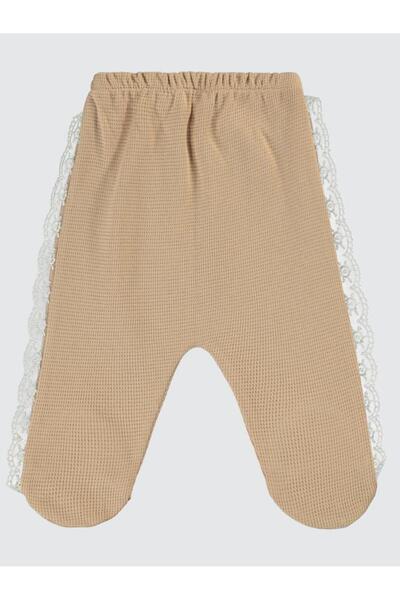 Civil Baby Yanı Dantelli 1-6 Ay Tek Alt Bebe - Bej6-9 Ay