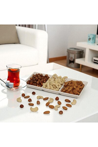 Dadak Lokum ve Kuruyemiş 3'lü Çiğ Kuruyemiş Paketi (Fındık-Badem-Kaju) 250 Gr...