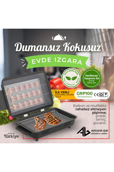 AVRASYA Grill Tel Rezistanslı Elektrikli Izgara