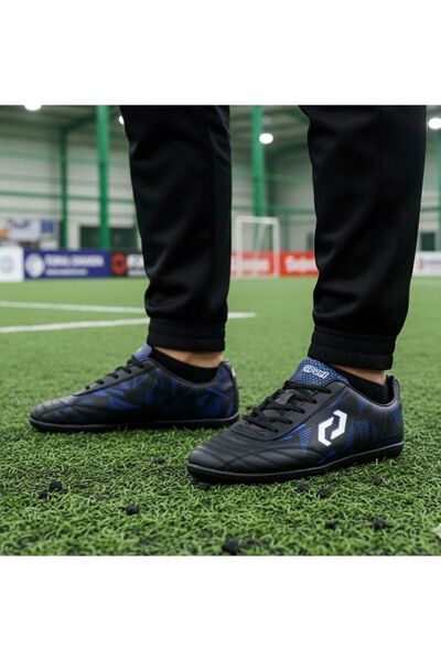 Budaks حذاء كرة القدم Astroturf باللون الأسود، حذاء كرة القدم 823