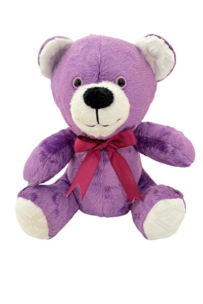 ayıcık 25 cm Kurdeleli Peluş Ayıcık – Oturan Model, Yumuşacık, Alerji Yapmaz