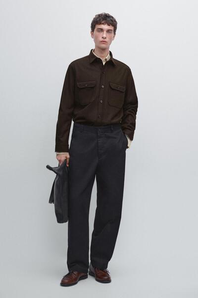 Massimo Dutti Cepli %100 yün ince ceket