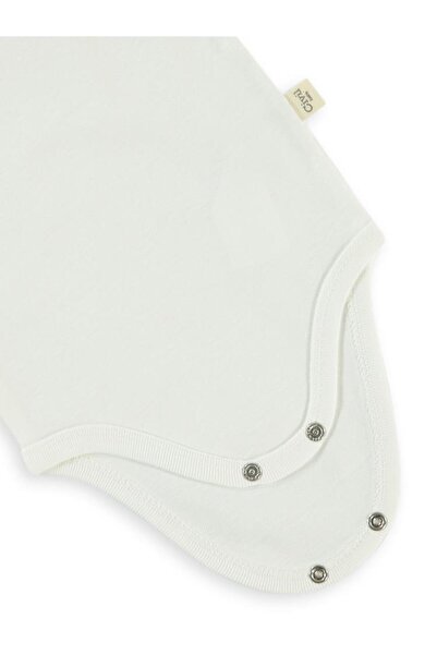 Civil Baby Plain Short Sleeve 1-3 Years Old Snap Fastener Bodysuit - White 18-24 Months