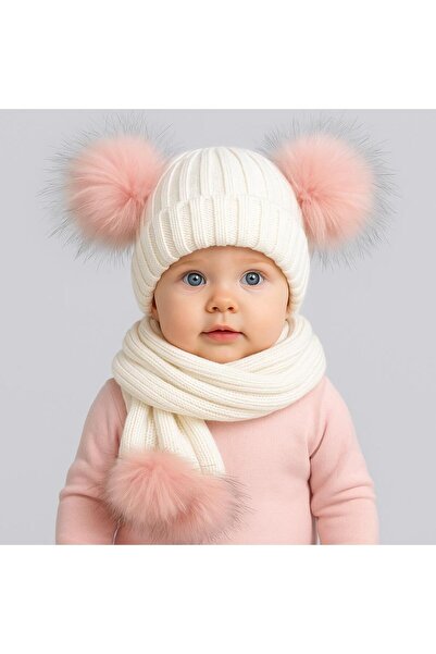 ŞAPKAKİDS Σετ μπερέ φουλάρι πλεκτών