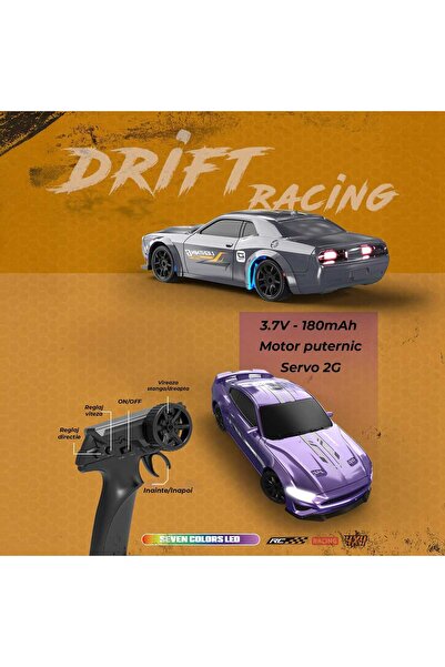 Timebox RC Toy Car Drift 4WD High Speed Remote Control 1:16 Scale Rechargeable LED Racing