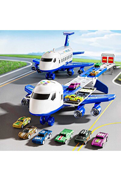 Timebox Σετ παιχνιδιών μεταφοράς με αυτοκίνητα για παιδιά, πίστα αγώνων, 4 φώ...