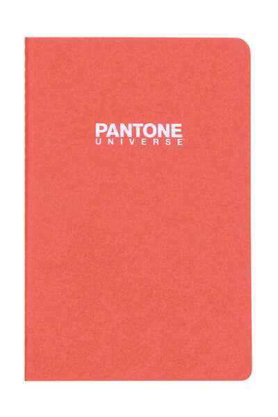 Pantone دفتر ملاحظات متوسط الحجم بدون خطوط برتقالي اللون 9 × 13.5 سم
