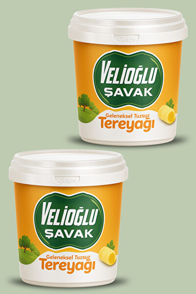 v.ş VelioğluŞavak Organik Köy Tereyağı (TUZSUZ) (1KG) X 2 Adet