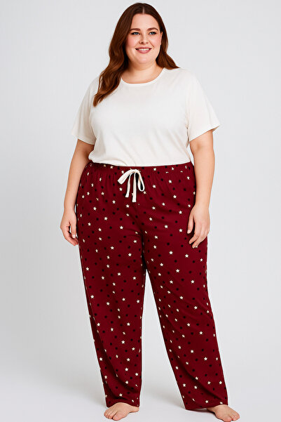 Lady Queen Bamboo Lycra Ring Viscose Oversized Pajama Bottoms