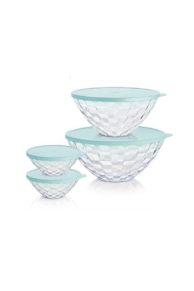 Tupperware PIRLANTA SERVİS SETİ 4'LÜ 500ml-2Lt-3.5Lt SAKLAMA KABI ŞEFFAF